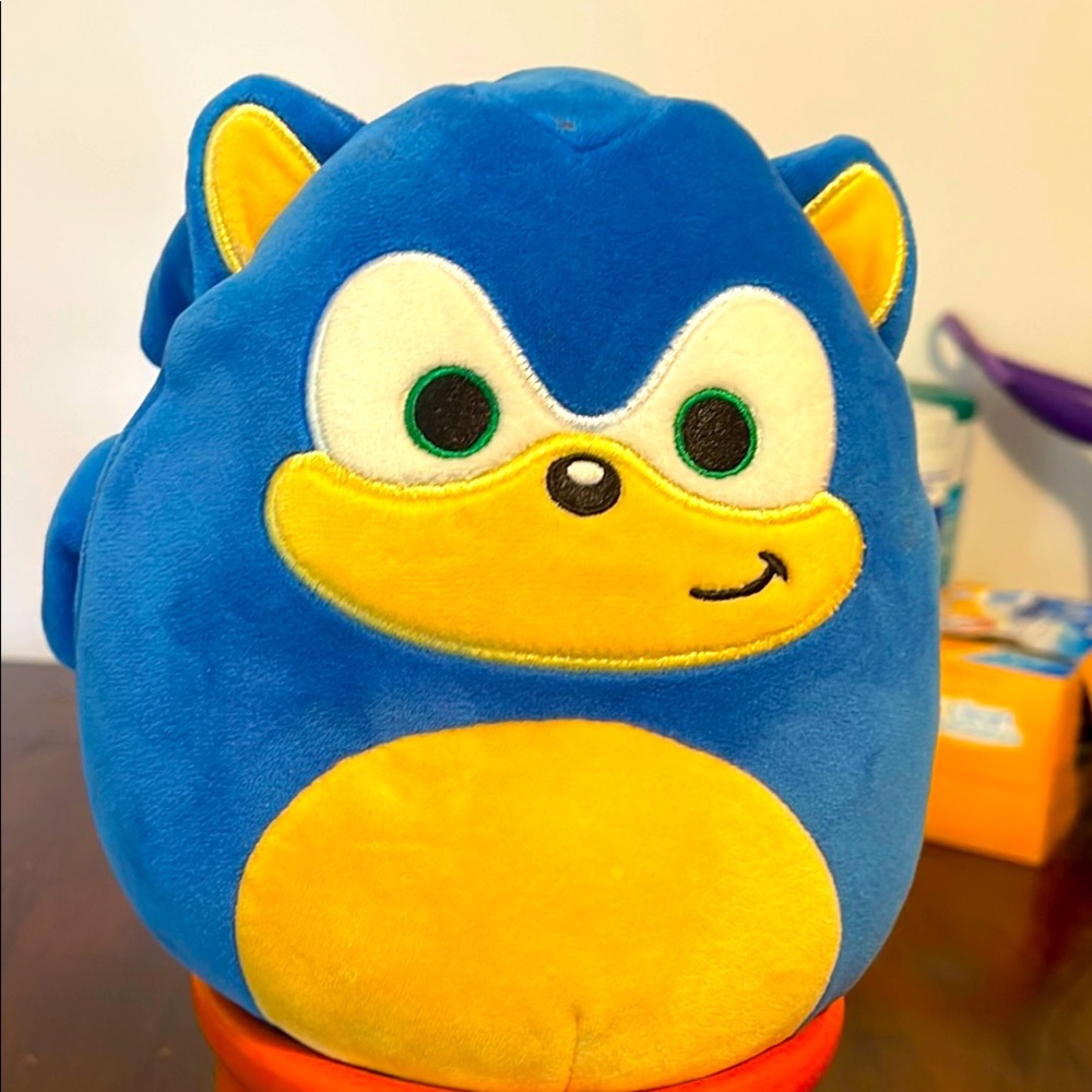 Sonic Editions Blue and Yellow Stuffed Animal Plush